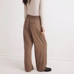 Madewell Brown Drapeweave Carley Wide-Leg Pants XS